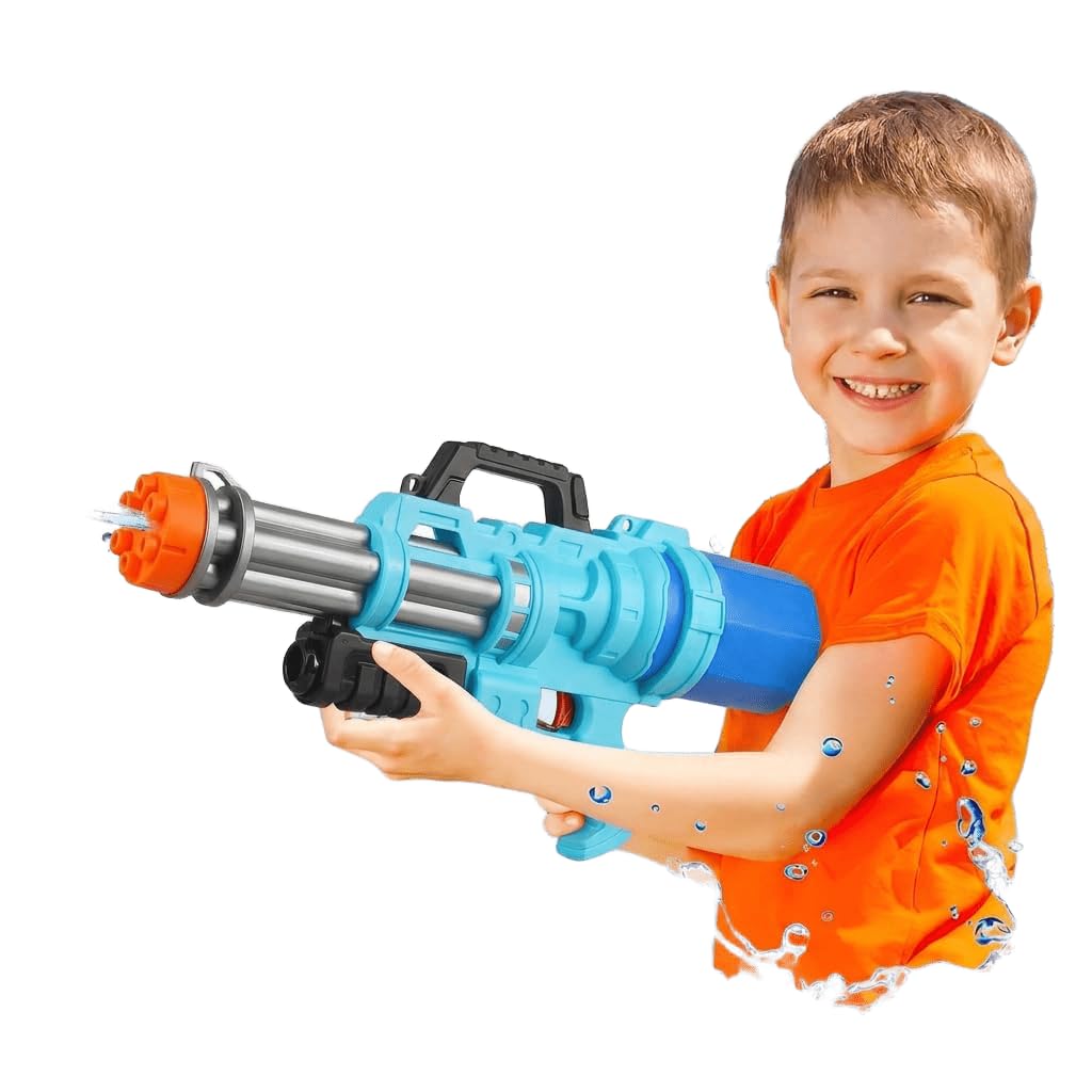 Pistola ad Acqua Potente Fucile ad Acqua a Lunga Distanza Water Gun Battle Capiente Per Adulti, Gioco Estivo Divertente Mare, Piscina, Parco, Mitra ad Acqua Ricarica Veloce