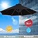 Patio Umbrella Replacement Canopy – 10ft Weather-Resistant Fabric Top Cover for Outdoor Garden Parasols – Universal Fit for 6-8 Rib Umbrellas, Easy Installation (F, 8ribs-3.0m/10ft)