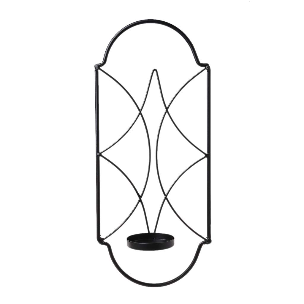 luosh Wall Mounted Sconce Candle Holder Metal Iron Art Candle Hanging Candlestick Holder Home Decoration Tealight Candle Stand