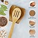 Zulay Kitchen Wood Spoon Rest – Non-Slip Wooden Spoon Holder for Stovetop & Counter – Heat-Resistant Utensil Rest for Spoons, Spatulas & Tongs – Stylish & Durable Kitchen Accessory - Acacia
