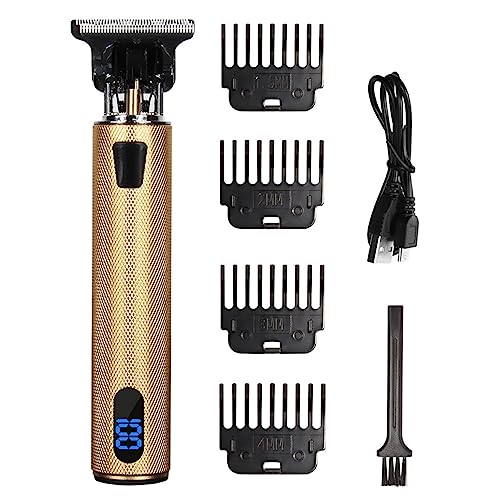 Tijeras de peluquería, Máquina for Cortar Cabello Profesional, Recargable Por USB, for Hombres, Maquinilla De Afeitar, Recortadora Barba(Yellow)