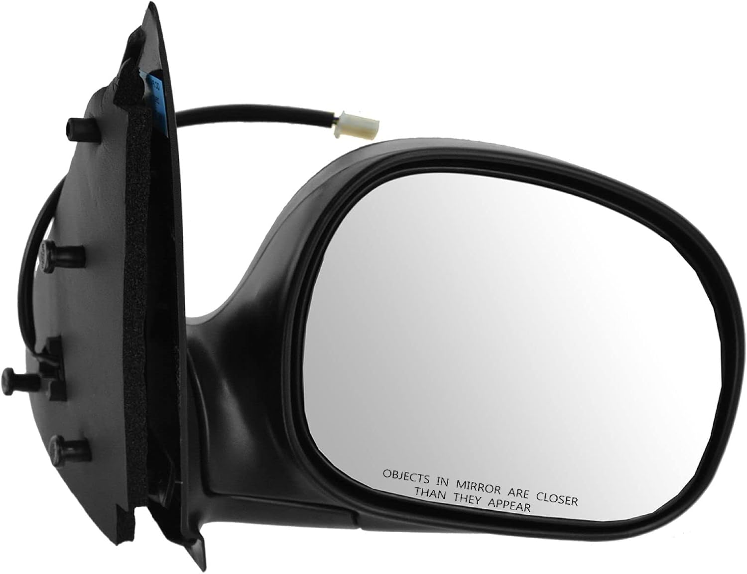 TRQ Right Mirror Power with Textured Black Cover Passenger Side Compatible with 1998-2002 Ford F-150 1998-1999 F-250