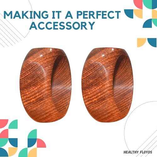 Image of Handmade Wooden Bangles for Women | Natural Wood Jewelry | Stylish Artisan Design | Ideal Christmas Gift for Her.