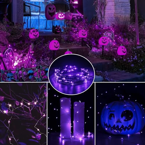 Brightown LED Fairy Lights Battery Operated String Lights - 7ft 20LED Waterproof Silver Wire Firefly Starry Moon Lights for DIY Crafts Wedding Table Centerpieces Party Bedroom Christmas - Image 7