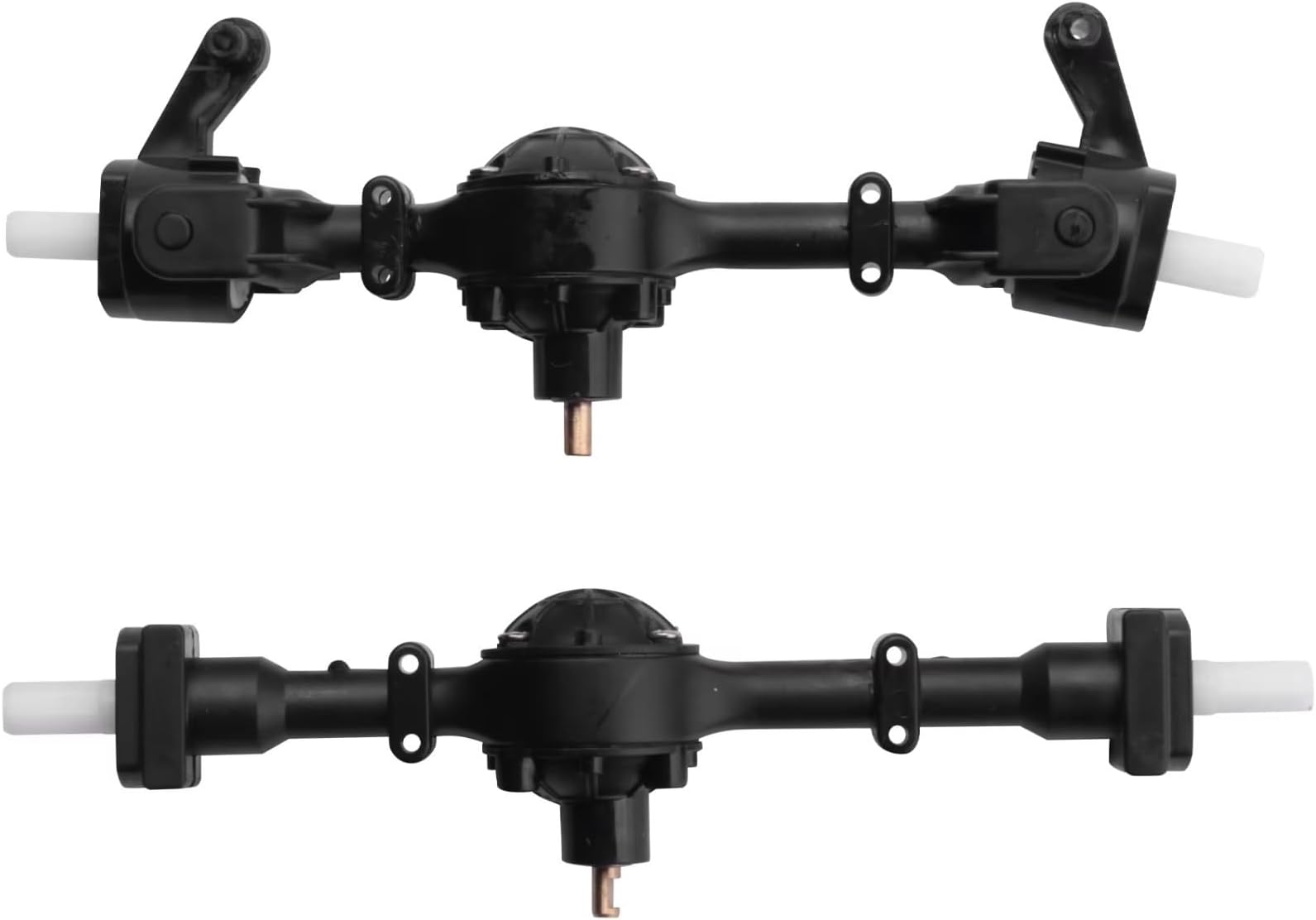 RC Car Axle Set For WPL B1 B14 B24 C14 C24 C34 C44 1/16 rc Car Upgrades Modification Parts 2Pcs Front Rear Axles Bridge Gear