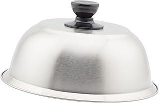 Generic Cheese Melting Dome, Burger Cover,Stainless Steel Griddle Basting Cover Domes Cover for Steaks Barbecue Steak Kitchen, M