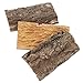 HEALEEP 3Pcs Fish Tank Landscaping Reptiles Glass Animals Desktop Accessories Natural Aquarium bark Delicate Aquarium bark Cork Log for Hamsters Desktop Aquarium Decor Aquarium Accessory