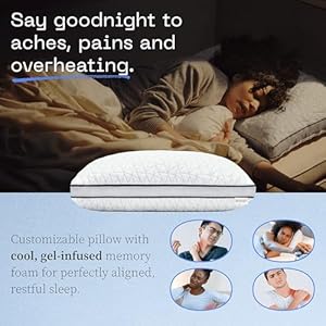 Coophomegoodsedenbedpillowqueensizeforsleepingonbackstomachandsidesleepermediumsoftmemoryfoamcoolinggelcertipurusgreenguardgold Urban Country Home Decor Coop home goods eden bed pillow queen size for sleeping on back stomach and side sleeper medium soft memory foam cooling gel certipur usgreenguard gold urban country home decor