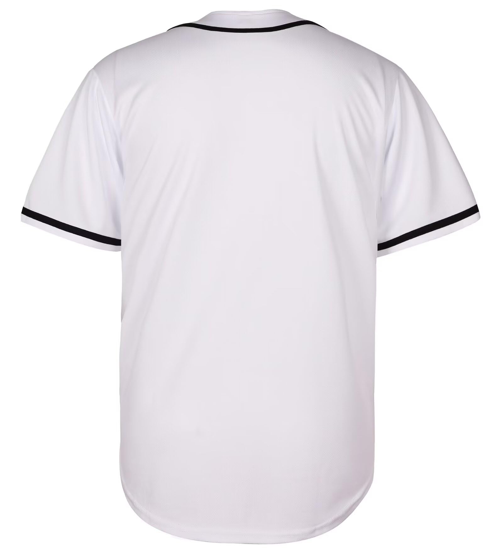Maillot de baseball boutonné homme manches courtes couleur unie Hip Hop Team Sports Uniformes
