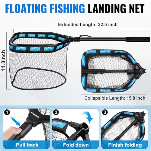 PLUSINNO Fishing Gear,Full Fishing kit Include Fishing Rod and Reel Combo, Tackle Box with Fishing Lures, Fishing Accessories, Fishing Pliers,Fishing Gifts for Men with Fishing Tool Kit - Image 6