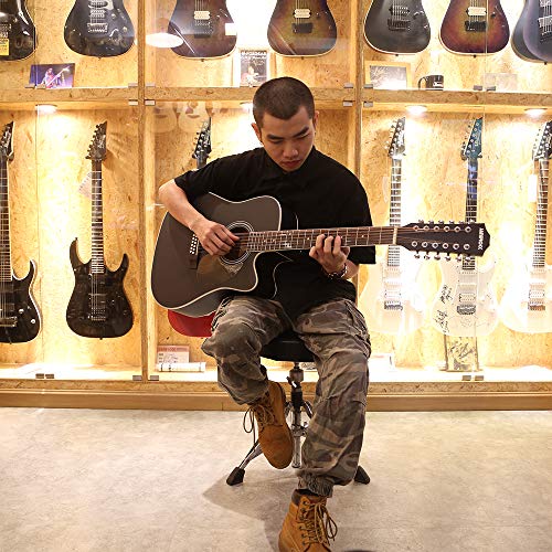 Janerock 12 String Acoustic Guitar Cutaway,Adjustable Truss Rod Full Size Bundle With Gig Bag,Tuner,Strings,Strap thumb #5
