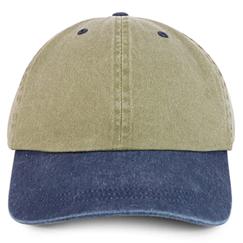 Image of Trendy Apparel Shop Oversize XXL Pigment Dyed Washed Cotton Baseball Cap