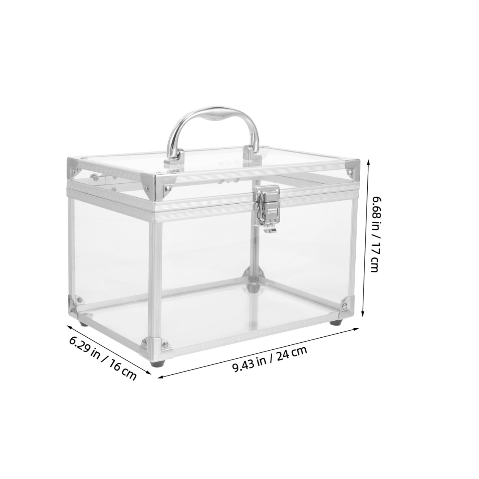 Contenitore Porta CD in Acrilico Argento, Facile da Trasportare | Organizer da Riporre, Adatto a Dischi e Dvd, Finitura Trasparente, per Casa