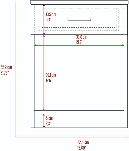 Miniatura 7 de Mesita de noche para dormitorio con almacenamiento, mesitas de noche para dormitorio, armario, entrada, guardería, mesita de noche, parte superior