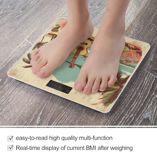 Báscula digital vintage Hawaii para baño y cuerpo miniatura 5