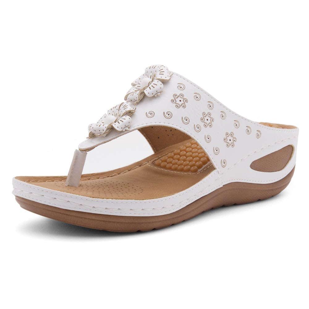 Chaussures de marche compensées Herstyle à bout ouvert pour le confort - 8