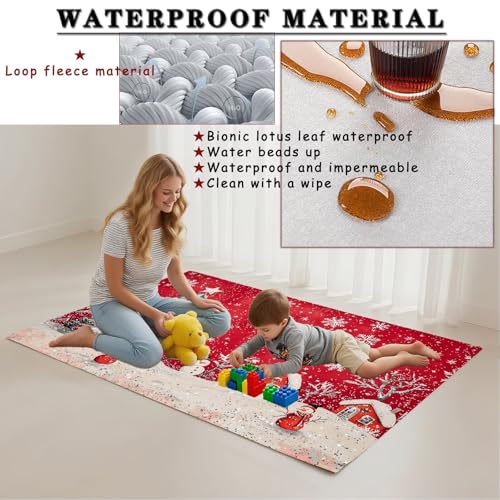 Tapis lavable en machine antidérapant et résistant à l'eau 50x80cm pour la maison