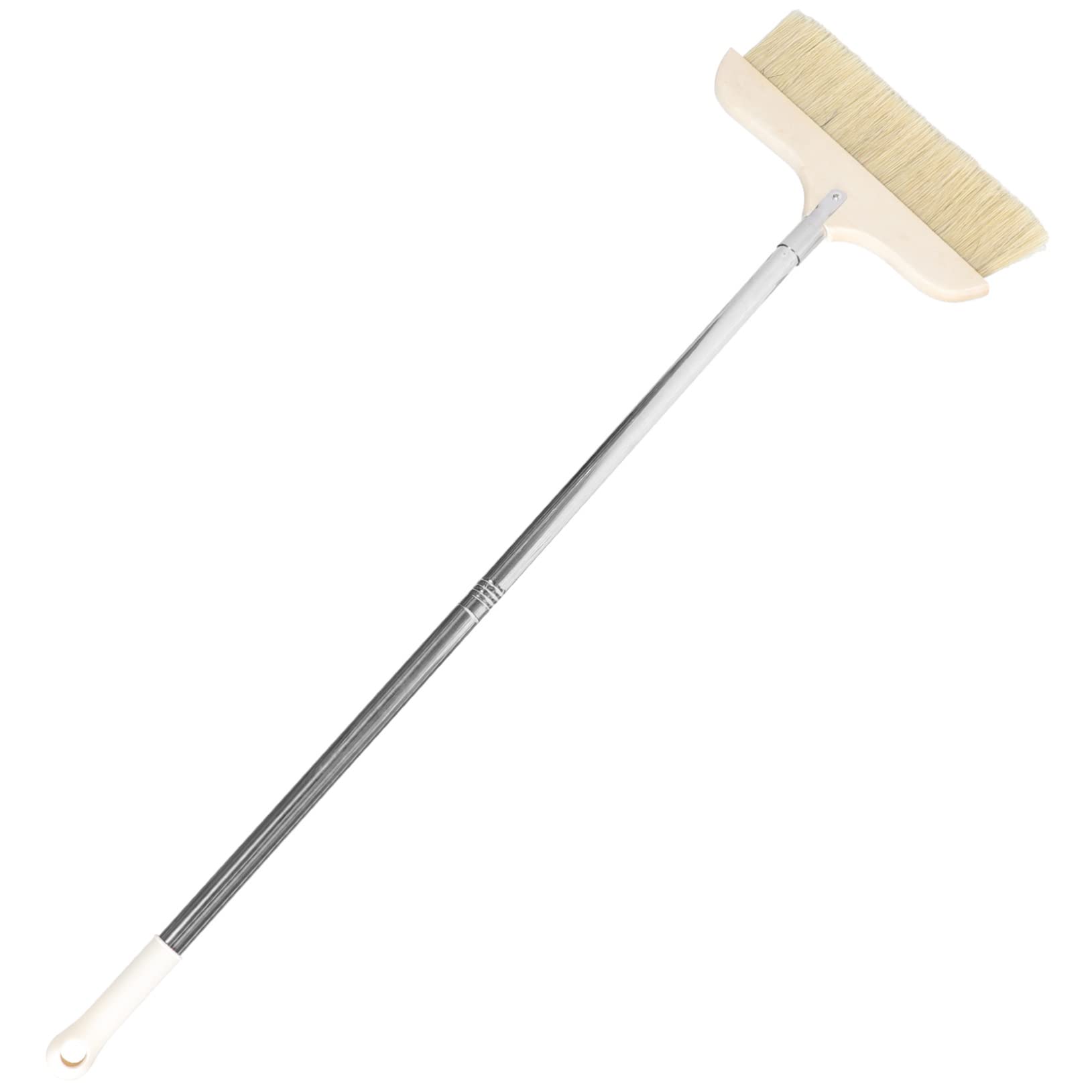 Ipetboom Soft Bristle Cleaning Brush Detachable Garage Broom for Carpet Sweeping Collapsible Broom Handle for Hardwood Floors