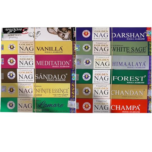Golden Nag Confezione da 12 fragranze - 2 fragranze esclusive