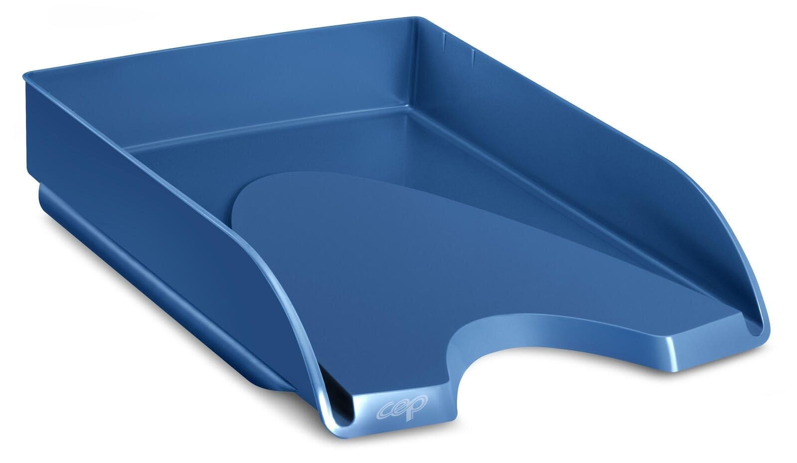 CEP 1002000441 Table Tray, Riviera Plastic, Porcelain Blue, Measurements 348 x 257 x 66 mm