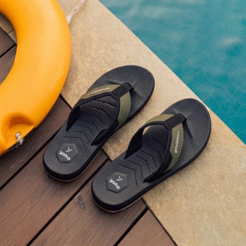 Image of YOHO Bubbles Men Ortho slippers | Soft comfortable and stylish flip flop slippers for Men in exciting colors |Lightweight | Anti Skid | Daily Use Chappal