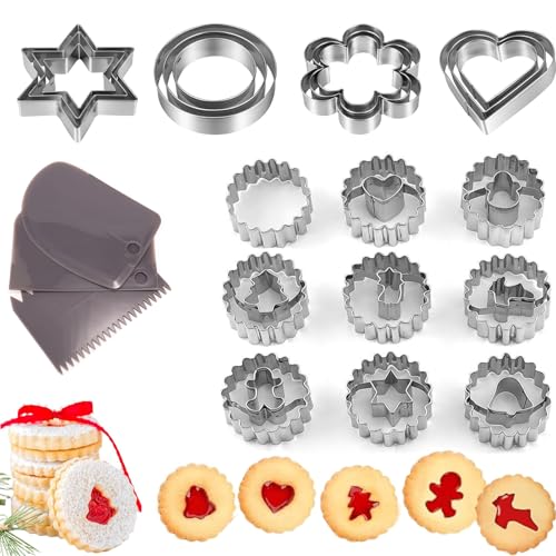 Catálogo de Molde para galletas - 5 favoritos. 41 GeorgeX Moldes de Galletas, Juego de 24 Cortadores de Galletas de Acero Inoxidable, Moldes de Galletas con Diferentes Diseños
