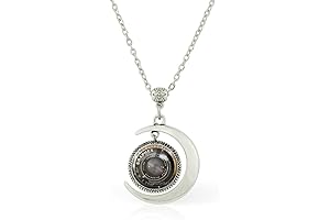 WUSHIMAOYI Hidden Moon Pendant Camera Necklace
