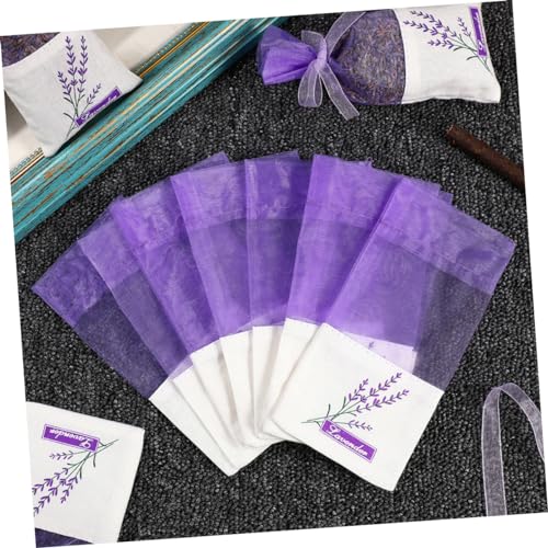 50 bolsas de algodón para sachet de lavanda color púrpura miniatura 3