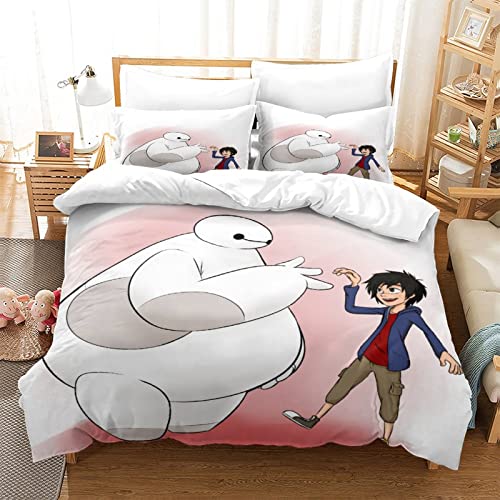 ERYUE Baymax Cartoon Edredón Nórdico De Microfibra – Relleno ， nórdico 4 Estaciones – Ultra...