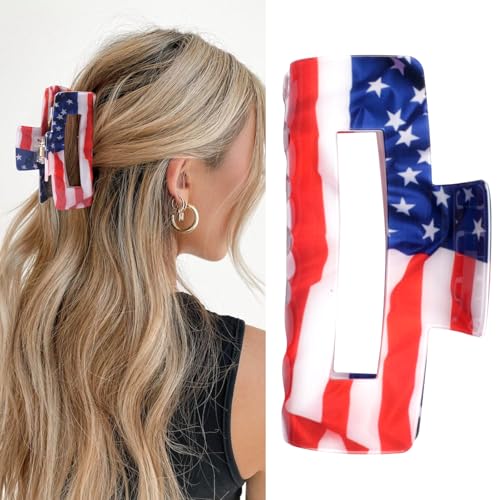 Pinces à cheveux du 4 juillet drapeau américain accessoires cheveux femme fille