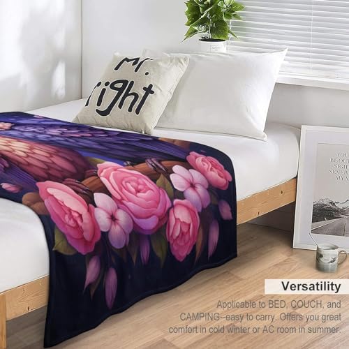 Couverture flanelle hibou douce pour vos voyages et vos soirées sur le canapé - 7