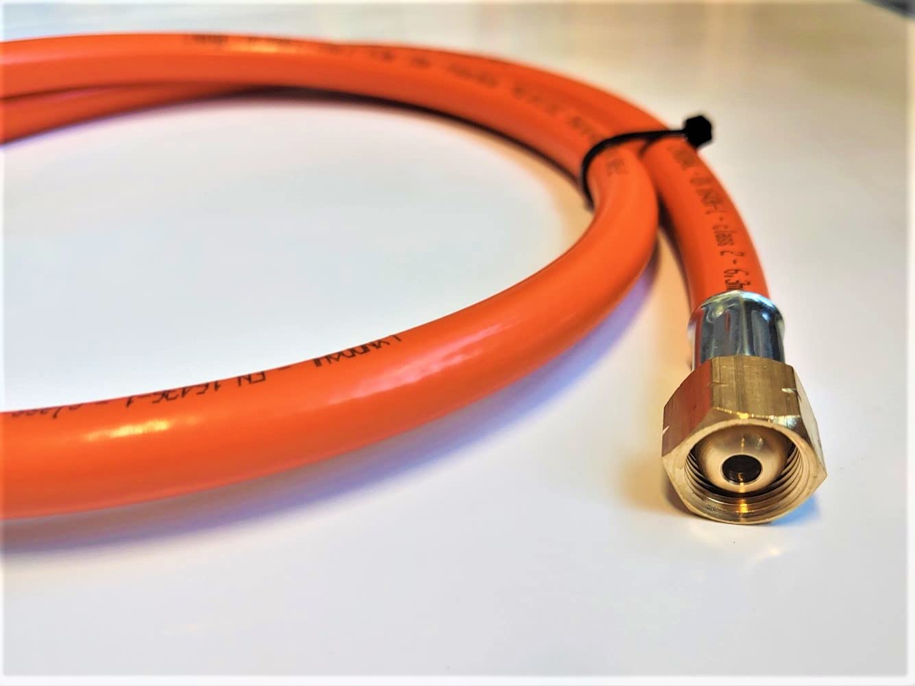 Manguera de gas propano butano | 300cm (3m) | DN 7,2 Tipo 26 - Conector LKS 1/4" pulgada | Manguera de gas para conexión rápida y conexión a una bombona de gas o a una cocina