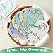 Sicamin Baby Closet Dividers for Clothes Organizer, 8 PCS Double-Sided Cute Hanger Dividers for Newborn to Toddler, Baby Clothes Size Dividers for Boys & Girls