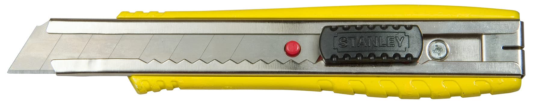 Stanley 0-10-421 Cutter Gamme FatMax Largeur De Lame 18 Mm - Acier Inoxydable/Jaune - Longueur 155Mm