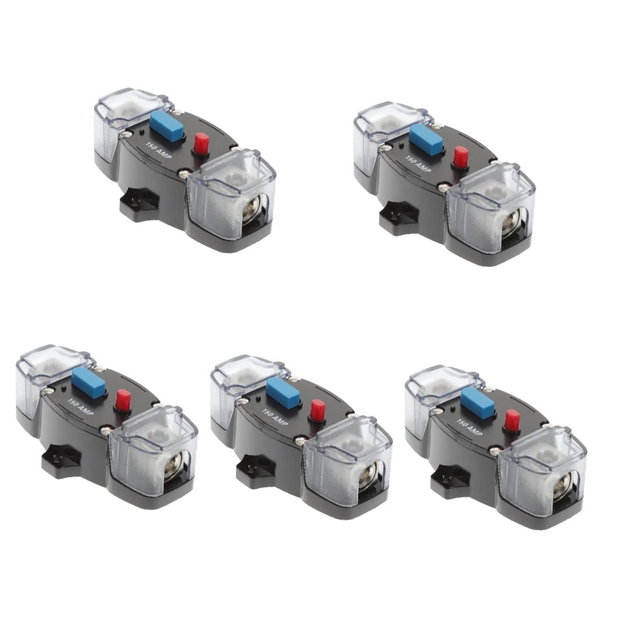 Milisten 5pcs Reset 150a Circuit Breaker Marine Battery Switch Marine Amplifiers Power Switch on off Magnetic Circuit Breakers Car Amp Circuit Breaker Boat Circuit Breaker Car Supply Panel