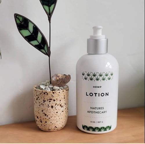 All-Natural Hemp & Patchouli Lotion For Dry Skin | Silky, Nourished, & Hydrated Skin | With Locally Grown Cold-Pressed Hemp Oil, Hypoallergenic, All-Natural, Plant-Derived, Made In Usa #TOP2