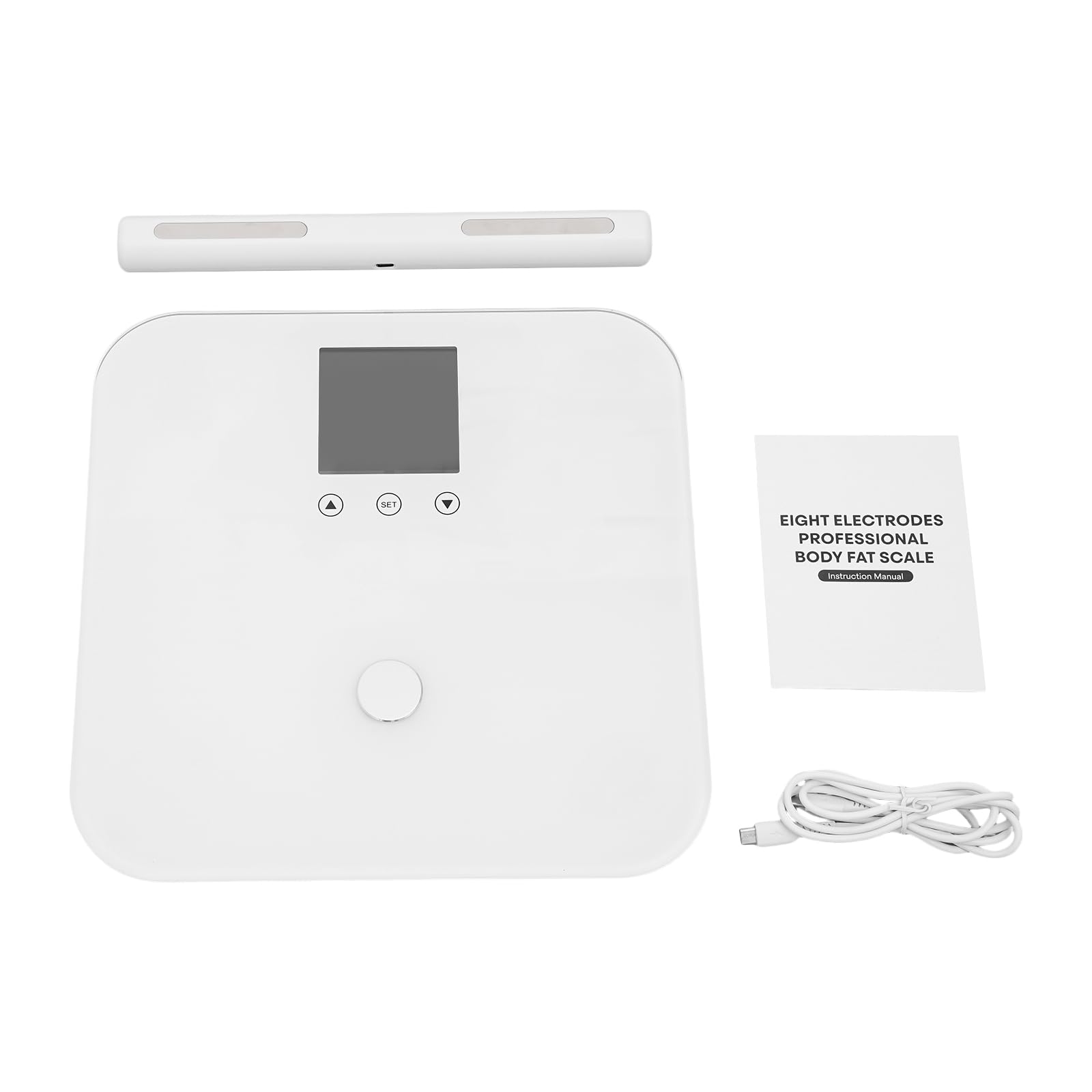 Balance Impedancia Balanza Conectada Báscula Pesa Persona Análisis Corporal 8 Electrodos IMC Grasa Muscular Agua 28 Datos Bluetooth App Seguimiento Cuerpo Casa Baño Fitness Deporte