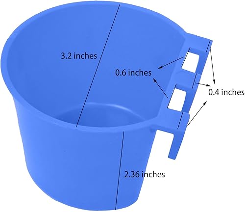 Miniatura 2 de AMZSYLV Paquete de 40 jaulas para pájaros, comederos de semillas, plato de riego para alimentación de pollo, agua para conejos, caja de alambre