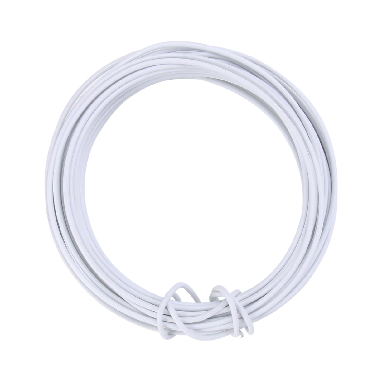 KESYOO 10M Bendable Metal Wire for Climbing Plants Fastening Wrapping Cord Durable DIY Iron Wire for Garden White Thickness for Flower Support and Crafts