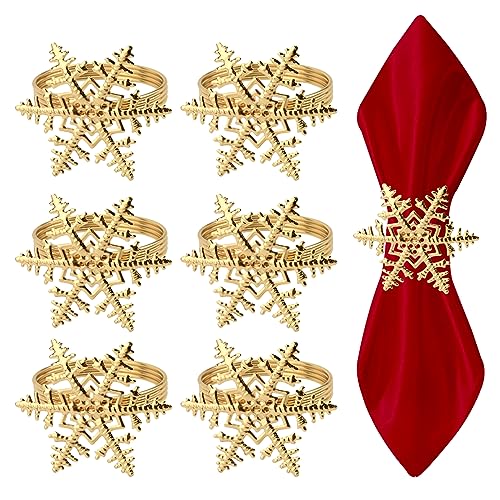 6 Stück Weihnachten Serviettenringe Jahrgang Weihnachts...