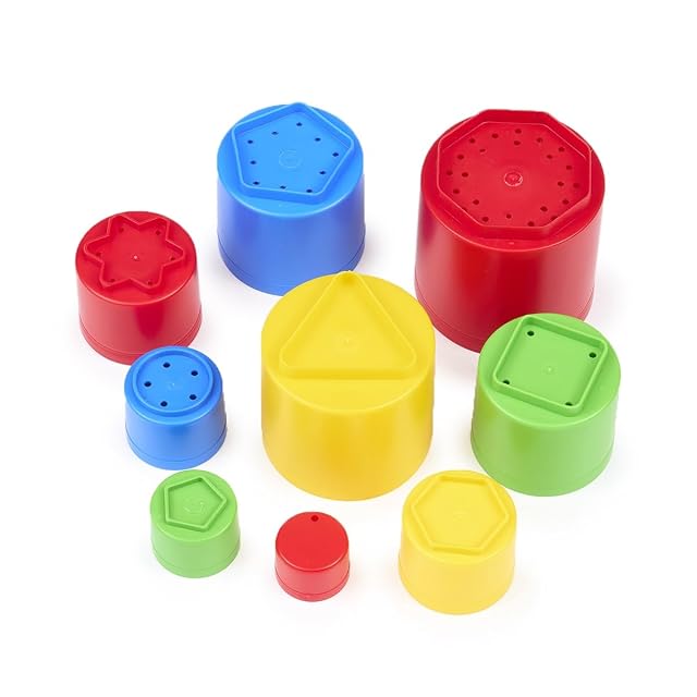Foto 2 de 8 de Dantoy 5417 Stackable Cubes Toy, Multi-Colour, 10 x 10 x 51 cm
