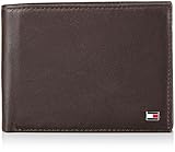 TOMMY HILFIGER Geldbörse aus robustem Leder. In einem doppelten Scheinfach findet alles Bargeld Platz. Das dezente Logo stylt das Portemonnaie und ist ein Hingucker. Maße: 13 x 9,5 x 2,5 cm.