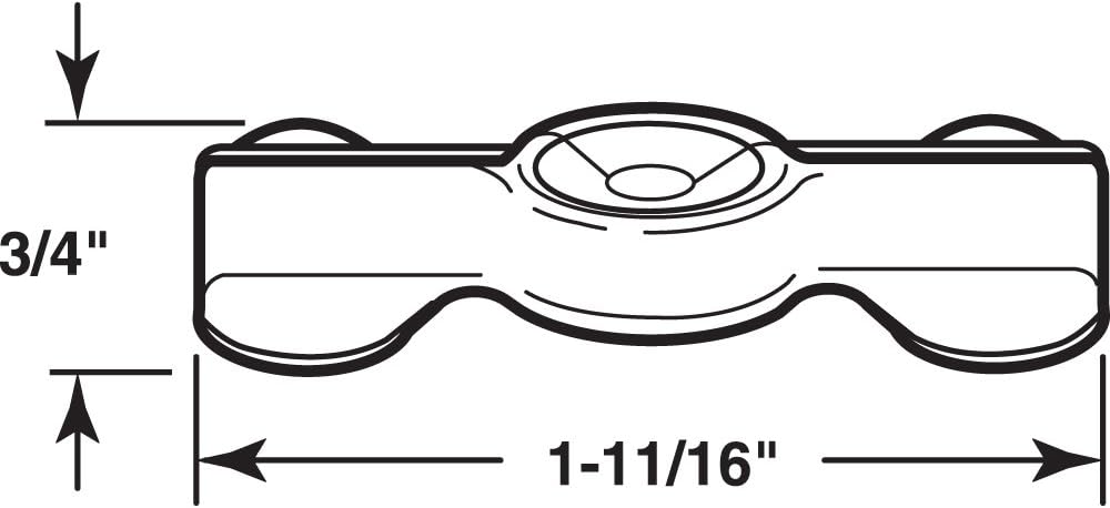 Make-2-Fit PL 14843 Nickel-Plated Double-Wing Flush Clips (25 Pack)
