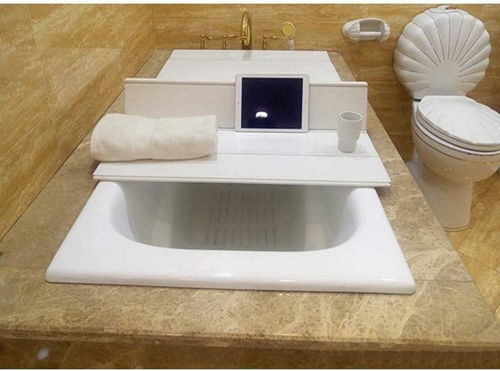 Bathtub Accessories Bathtub Cover Anti- dust Dust Board Bathtub Insulation Cover PVC Foldable Bathtub Cover Bathtub Tray (Size : 80751.2cm) (80 * 75 * 1.2cm)