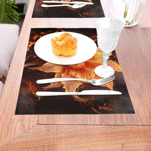 Sets de table tissés en PVC lavables et thermorésistants pour protéger votre table de cuisine - 6