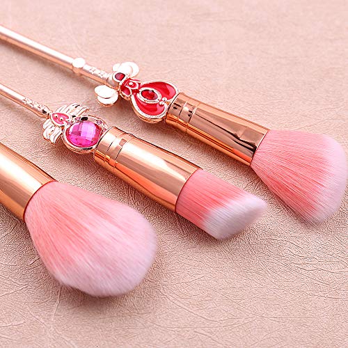 Sailor Moon Makeup Brushes Cardcaptor Sakura Makeup Outfit/Makeup Brush Momen Gift (Sailor Moon 8Pcs) #TOP5