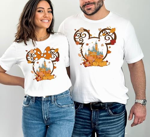 Fall Shirt Family Matching Shirts Autumn T-Shirts Couple Shirt Family Vacation Shirts Family Trip Tshirts Family Reunion Tees Halloween Ears4