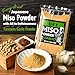 YAMASAN KYOTO UJI Japanese Dry Garlic Miso Seasoning, Freeze-Dried Miso Powder Mixed With Garlic Powder, Rich Aroma and Umami, No Additives, Vegan, Made in Japan 90g(3.17oz)