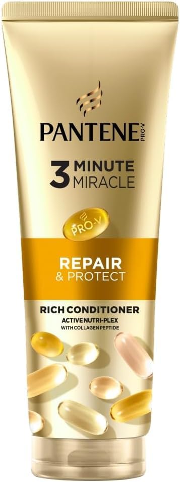 Pantene Pro-V Intensive Repair 3 Minute Miracle Conditioner for dry and damaged hair 220 ml. Pro-V and Active Nutri-Plex formula. It nourishes and helps to repair damage from the first time