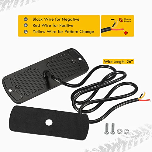 Partsam 10Pcs Emergency Strobe Light Lamps Surface Mount Warning Flashing Light 12Led 6 Amber 6 White Beacon Hazard Lights For Car Truck Van Off-Road Vehicle Atv Suv #TOP3